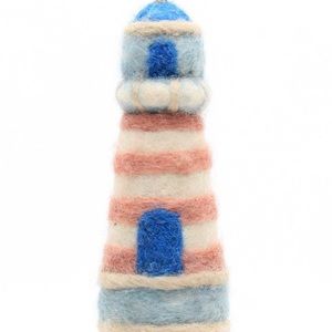 Kohl’s St. Nicholas Square Lighthouse Christmas Ornament Hand Made Out of Wool